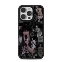 Stray Kids IN dark collage iPhone 16 Pro Max Black Case