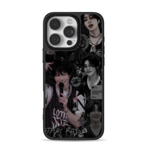 Stray Kids IN dark collage iPhone 16 Pro Max Black Case