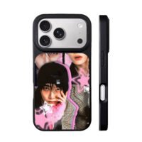 Stray Kids IN pink star collage iPhone 17 Pro Max Black Case