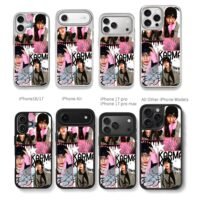 Stray Kids Jeongin Karma collage Chris Brown Phone Case Black Electroplated Silver For Iphone 11 To 17