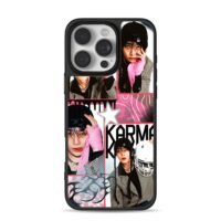 Stray Kids Jeongin Karma collage iPhone 16 Pro Max Black Case