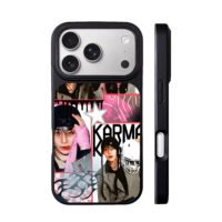 Stray Kids Jeongin Karma collage iPhone 17 Pro Max Black Case