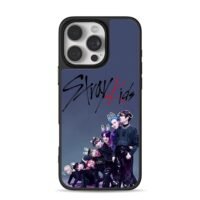 Stray Kids Kpop Bunny Ears Group iPhone 16 Pro Max Black Case