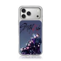 Stray Kids Kpop Bunny Ears Group iPhone 17 Pro Max Electroplated Silver Case1