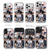 Stray Kids kpop casual sporty photo Chris Brown Phone Case Black Electroplated Silver For Iphone 11 To 17