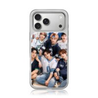 Stray Kids kpop casual sporty photo iPhone 17 Pro Max Electroplated Silver Case1