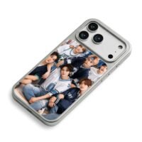 Stray Kids kpop casual sporty photo iPhone 17 Pro Max Electroplated Silver Case2