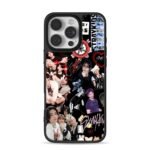 Stray Kids kpop collage with logos iPhone 16 Pro Max Black Case