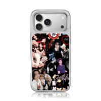 Stray Kids kpop collage with logos iPhone 17 Pro Max Electroplated Silver Case1