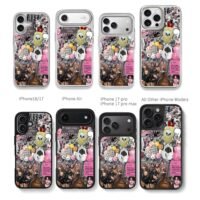 Stray Kids kpop collage with skzoo Chris Brown Phone Case Black Electroplated Silver For Iphone 11 To 17