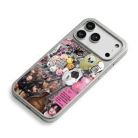 Stray Kids kpop collage with skzoo iPhone 17 Pro Max Electroplated Silver Case2
