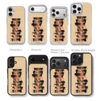 Stray Kids kpop eye face collage Chris Brown Phone Case Black Electroplated Silver For Iphone 11 To 17