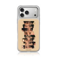 Stray Kids kpop eye face collage iPhone 17 Pro Max Electroplated Silver Case1