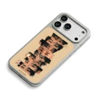 Stray Kids kpop eye face collage iPhone 17 Pro Max Electroplated Silver Case2