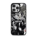 Stray Kids Kpop Grayscale Group Collage iPhone 16 Pro Max Black Case