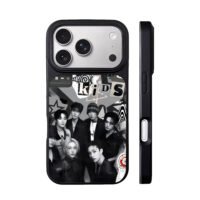 Stray Kids Kpop Grayscale Group Collage iPhone 17 Pro Max Black Case
