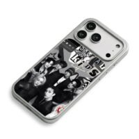 Stray Kids Kpop Grayscale Group Collage iPhone 17 Pro Max Electroplated Silver Case2
