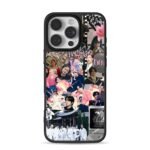 Stray Kids kpop pink photo collage iPhone 16 Pro Max Black Case
