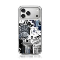 Stray Kids kpop retro photo collage iPhone 17 Pro Max Electroplated Silver Case1