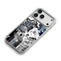 Stray Kids kpop retro photo collage iPhone 17 Pro Max Electroplated Silver Case2