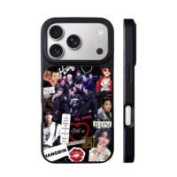 Stray Kids Lee Know Han collage iPhone 17 Pro Max Black Case