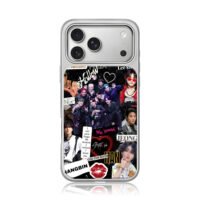 Stray Kids Lee Know Han collage iPhone 17 Pro Max Electroplated Silver Case1