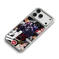 Stray Kids Lee Know Han collage iPhone 17 Pro Max Electroplated Silver Case2
