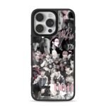 Stray Kids member collage pink text iPhone 16 Pro Max Black Case