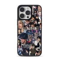 Stray Kids member collage with stay iPhone 16 Pro Max Black Case