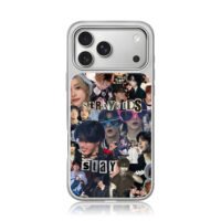 Stray Kids member collage with stay iPhone 17 Pro Max Electroplated Silver Case1