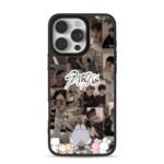 Stray Kids photo collage with SKZOO iPhone 16 Pro Max Black Case