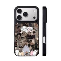 Stray Kids photo collage with SKZOO iPhone 17 Pro Max Black Case
