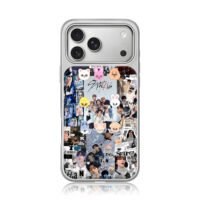 Stray Kids photo collage with SKZOO iPhone 17 Pro Max Electroplated Silver Case1