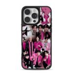 Stray Kids pink black y2k collage iPhone 16 Pro Max Black Case