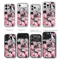 Stray Kids pink kpop idol collage Chris Brown Phone Case Black Electroplated Silver For Iphone 11 To 17