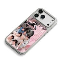 Stray Kids pink motorbike group pic iPhone 17 Pro Max Electroplated Silver Case2