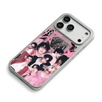 Stray Kids pink y2k kpop collage iPhone 17 Pro Max Electroplated Silver Case2