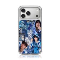 Stray Kids Seungmin blue cat iPhone 17 Pro Max Electroplated Silver Case1