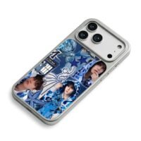 Stray Kids Seungmin blue cat iPhone 17 Pro Max Electroplated Silver Case2