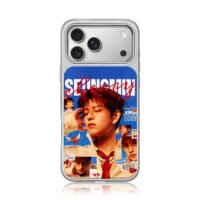 Stray Kids Seungmin cherry collage iPhone 17 Pro Max Electroplated Silver Case1