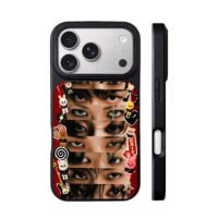 Stray Kids skzoo red eye collage iPhone 17 Pro Max Black Case
