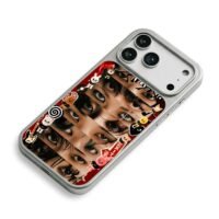 Stray Kids skzoo red eye collage iPhone 17 Pro Max Electroplated Silver Case2