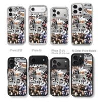 Stray Kids Stay collage with names Chris Brown Phone Case Black Electroplated Silver For Iphone 11 To 17