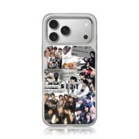 Stray Kids Stay collage with names iPhone 17 Pro Max Electroplated Silver Case1