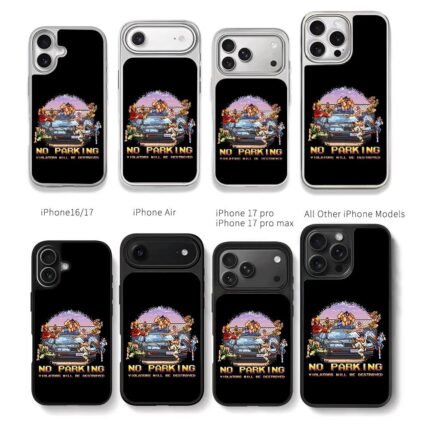 Street Fighter attack car no parking Chris Brown Phone Case Black Electroplated Silver For Iphone 11 To 17