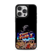 Street Fighter II Anniversary Akuma iPhone 16 Pro Max Black Case