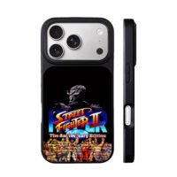 Street Fighter II Anniversary Akuma iPhone 17 Pro Max Black Case