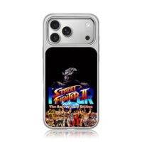 Street Fighter II Anniversary Akuma iPhone 17 Pro Max Electroplated Silver Case1