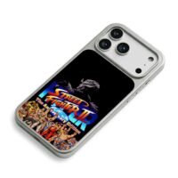 Street Fighter II Anniversary Akuma iPhone 17 Pro Max Electroplated Silver Case2