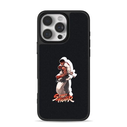 Street Fighter Ryu fighting stance iPhone 16 Pro Max Black Case